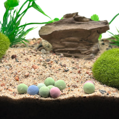 10 Pack Colorful Shrimp Mineral Balls for Aquarium Tourmaline PH Balance - Wild Pet Supply