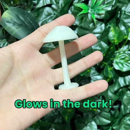 LARGE GLOW In The DARK Mushrooms | For Terrariums with Crested Geckos, Leopard Geckos, Isopods and more!