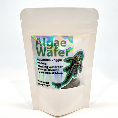 Algae Wafers Pleco Food - Fish Need Food Too™ - Bottom Feeder Food Aquarium Fish Food - Snail, Shrimp, Pleco, Cory Catfish FOOD - Wild Pet Supply