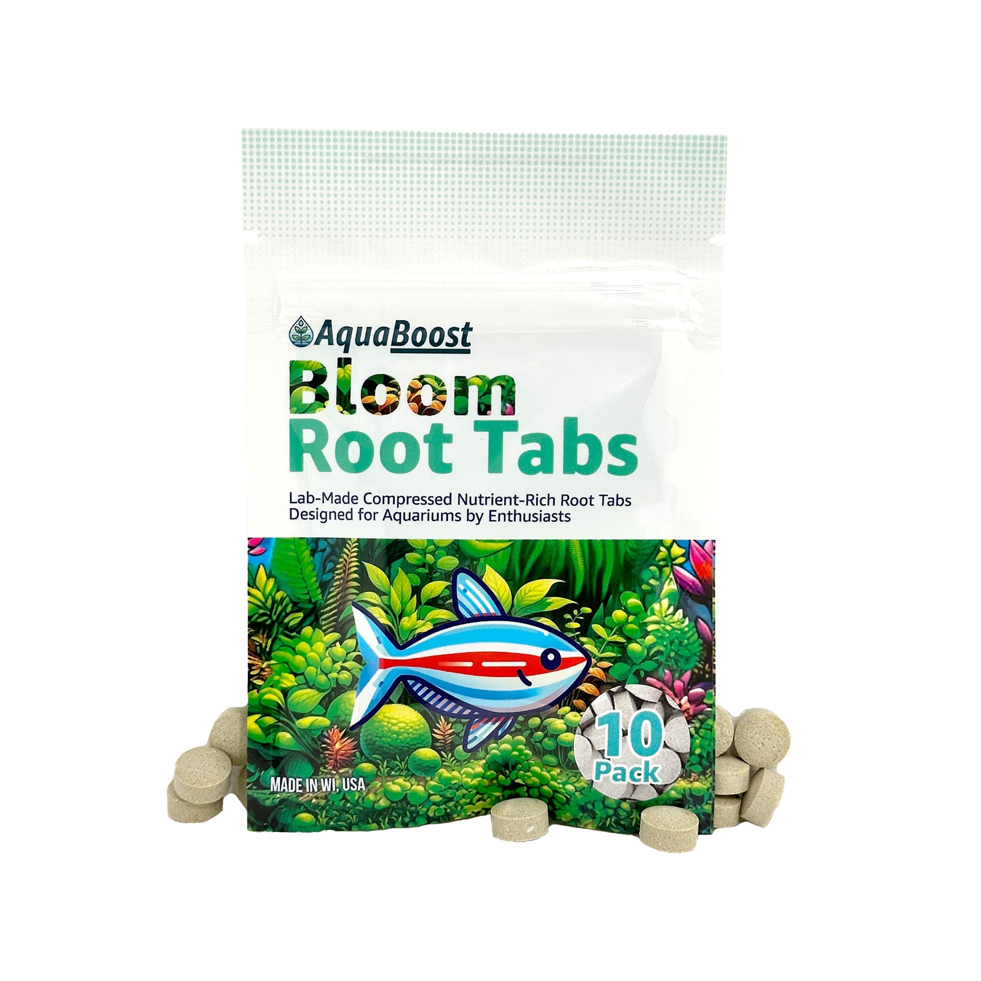 AquaBoost Bloom Root Tabs Aquarium Plant Supplement | Fish Tank Root ...