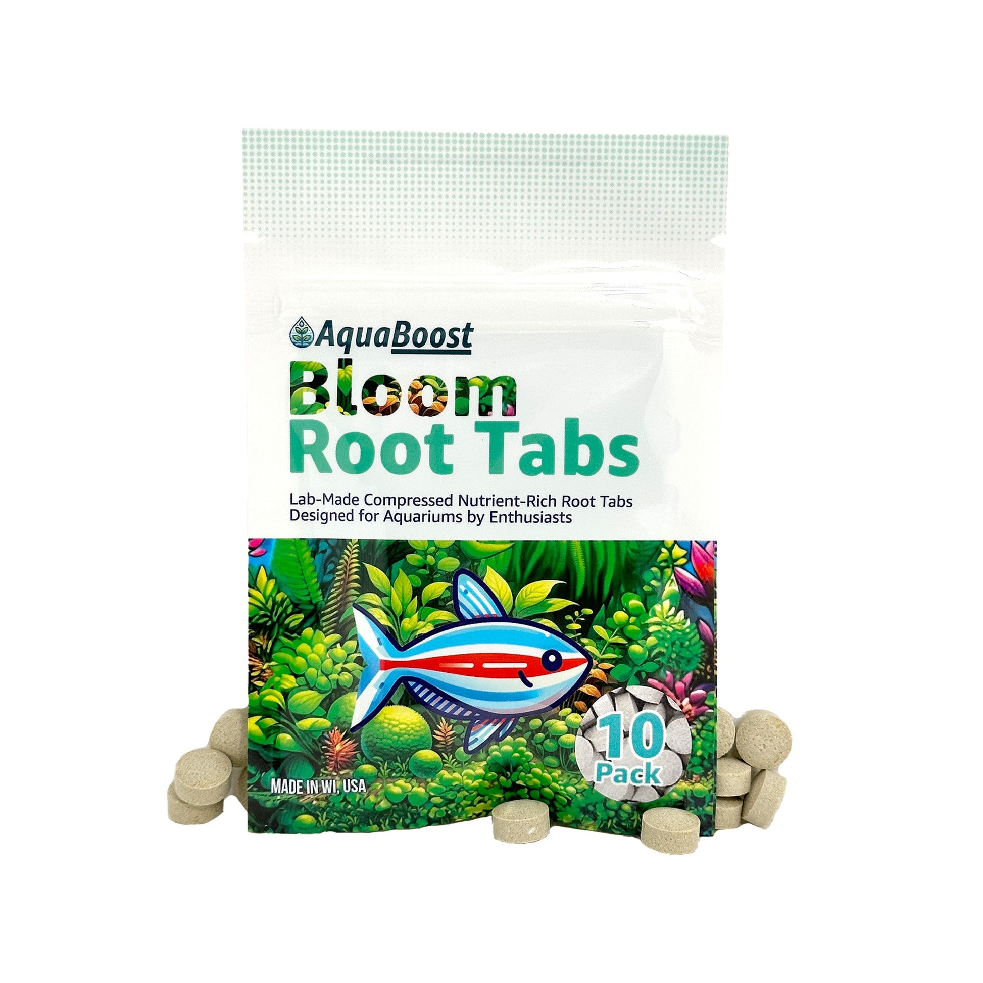 AquaBoost Bloom Root Tabs Aquarium Plant Supplement