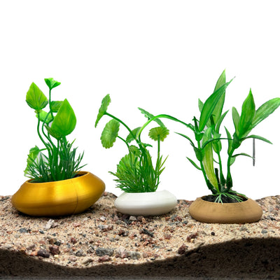 Aquarium Planter Pot | Live Plant Holder For Aquariums & Terrariums - Wild Pet Supply