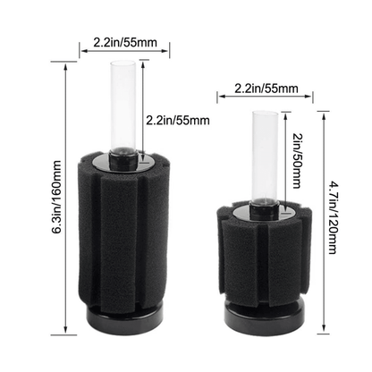 Aquarium Sponge Filter | Short or Tall - Wild Pet Supply