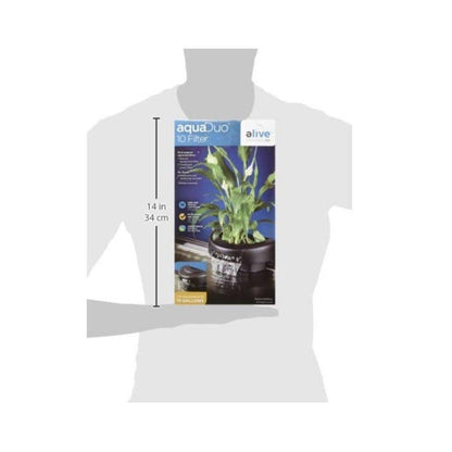 Elive AquaDuo 10 Aquarium Fish Tank Water Filter, Natural Aquaponics - Wild Pet Supply