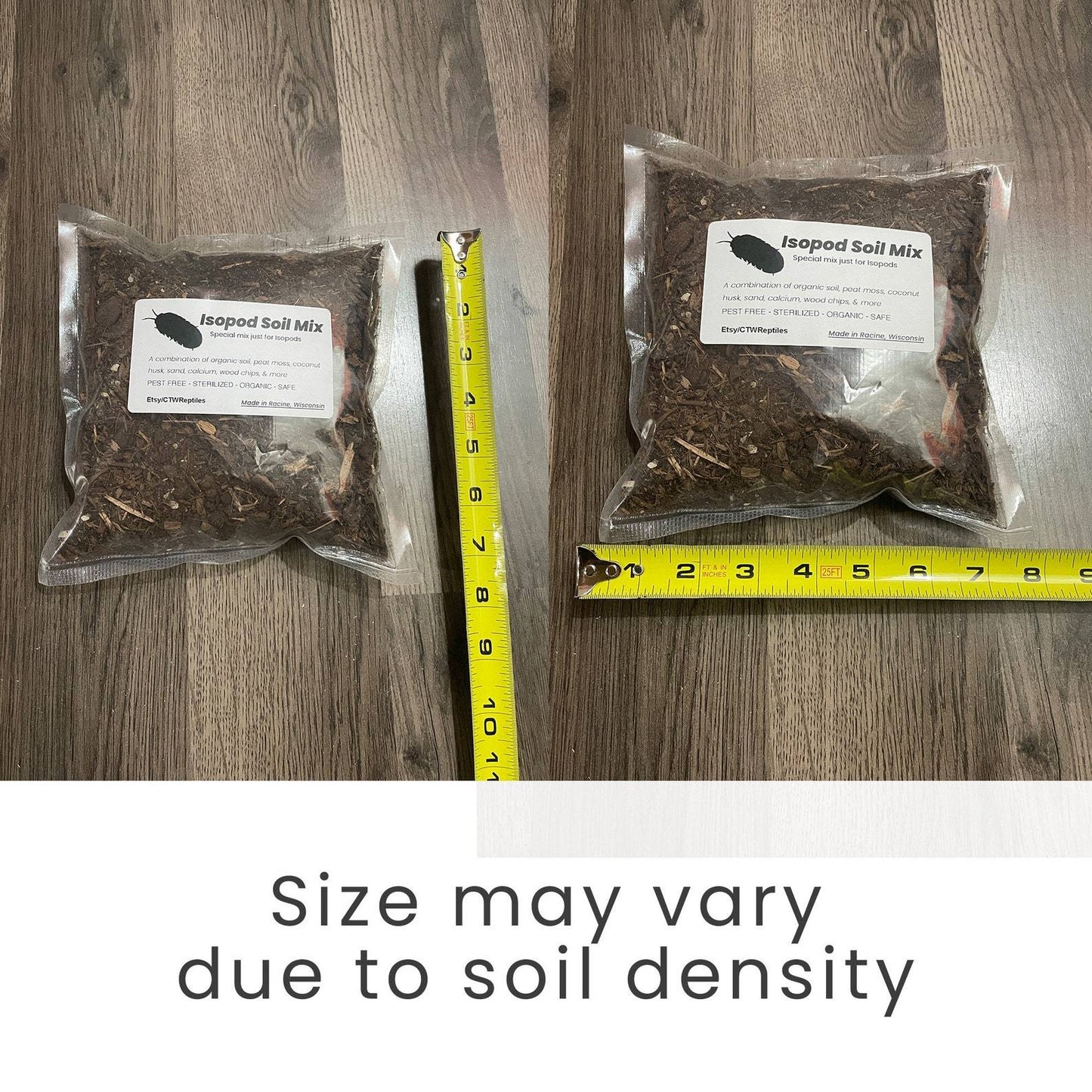 Isopod Terrarium Soil Mix - Live Isopod Soil Mixture / Organic Sterilized Terrarium Soil - Wild Pet Supply