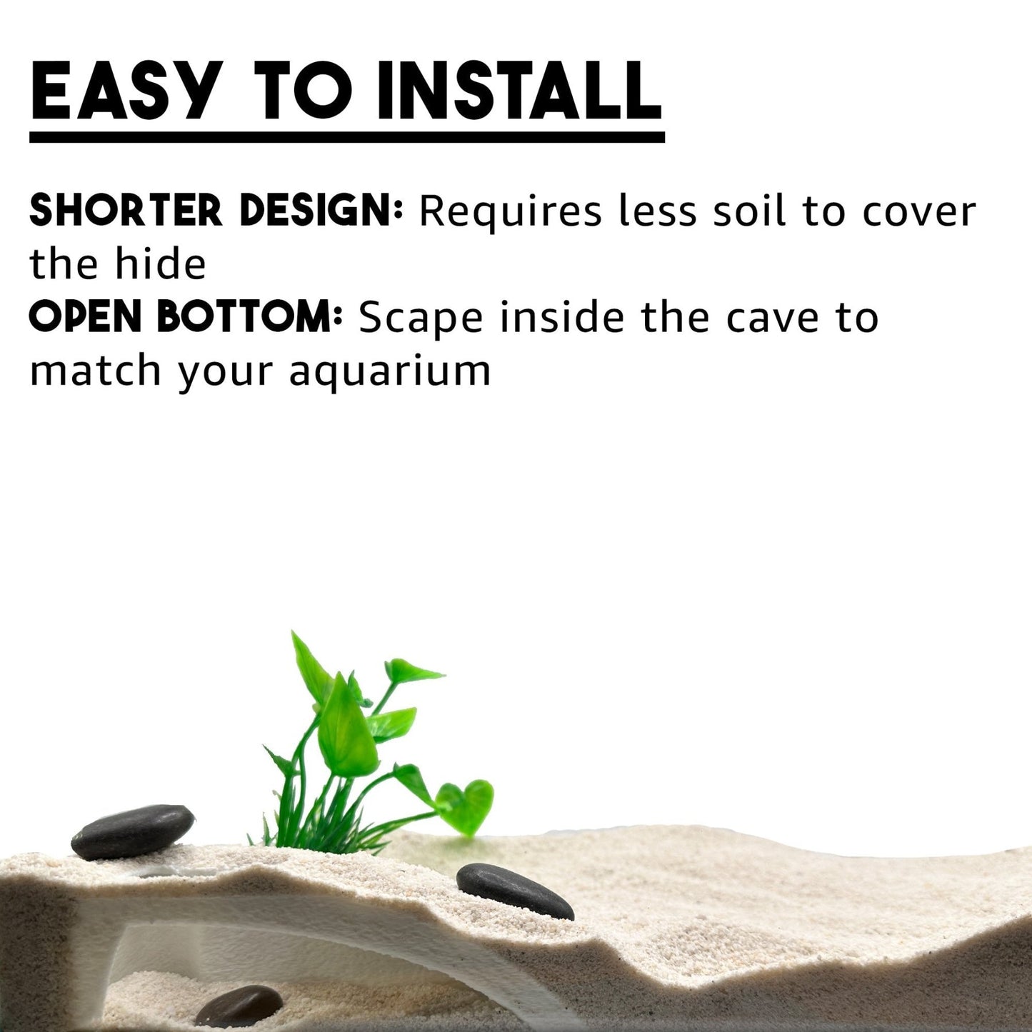 Organic Shrimp Tunnel Cave – Natural Hide - Wild Pet Supply
