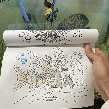 Ornamental Fish Coloring Book: Color Your Aquarium Hobby: PAPER BACK - Wild Pet Supply