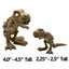 T-Rex Skeleton Decoration for Aquariums. Cave for Fish and Hideout for Shrimp Dinosaur Aquarium & Terrarium Decor - Wild Pet Supply